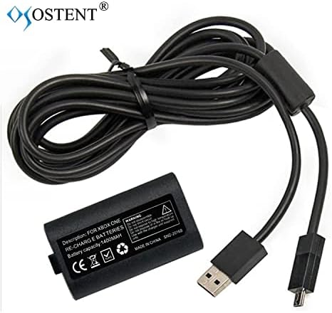 OSTENT USB Töltő kábel Kábel + Akkumulátor a Microsoft Xbox Egy Vezeték nélküli Kontroller