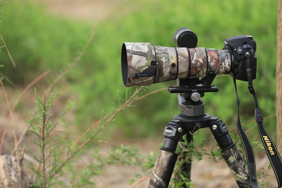 Rolanpro Vízálló objektívvédőt Álcázás esővédő a Nikon AF-S 500mm F5.6E PF ED VR Objektív védőtok Fegyvereket Ruházat-20 Dzsungel