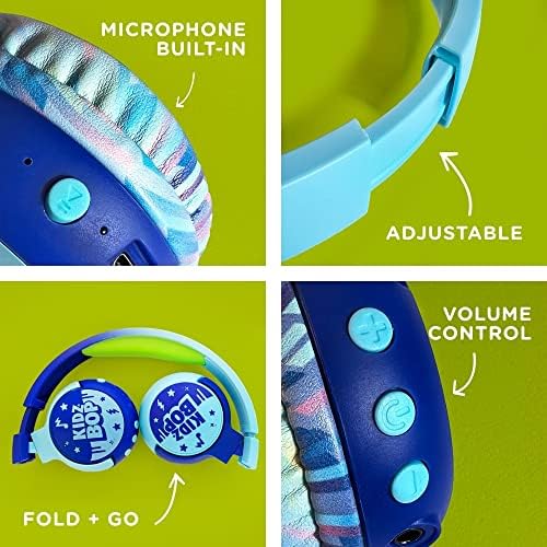 Move2Play Bundle - Kidz Bop Bluetooth Fejhallgató, Karaoke Mikrofon, Kék