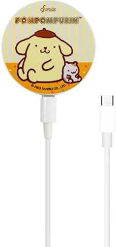 Sonix x Sanrio MagSafe Töltő iPhone 14, iPhone 13, iPhone-12 Sorozat | Gyors Vezeték nélküli Töltő x 6.5 ft Kábel (USB-C) | Pompompurin