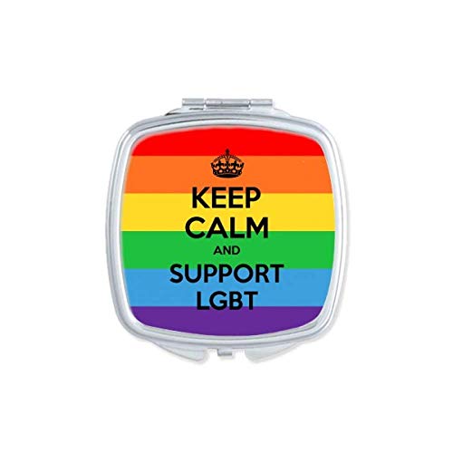 Meleg Transznemű Biszexuálisak Zászló LMBT Tükör Hordozható Kompakt Zsebében Smink Kétoldalas Üveg