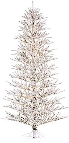 Vickerman 4.5 x 34 Özönlöttek Slim Pisztoly Fenyő Mesterséges Előtti megvilágított karácsonyfa, Meleg Fehér 3mm kisfeszültségű LED-es Széles