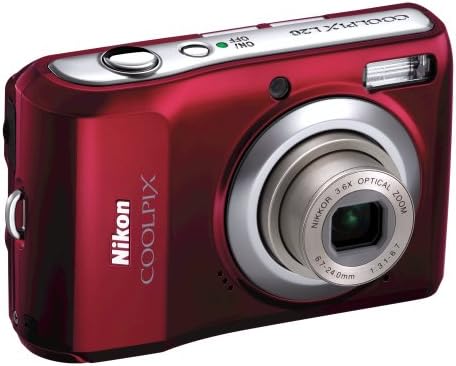 Nikon Coolpix L20 10MP Digitális Fényképezőgép 3.6 Optikai Zoom, 3 inch LCD kijelző, (Mély Piros)