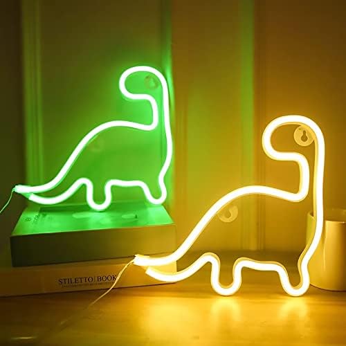 MYAOU Dinoszaurusz LED-es Neon Színes neonreklám Falra Dekoráció Este Lámpa Hálószoba Fali Lámpa
