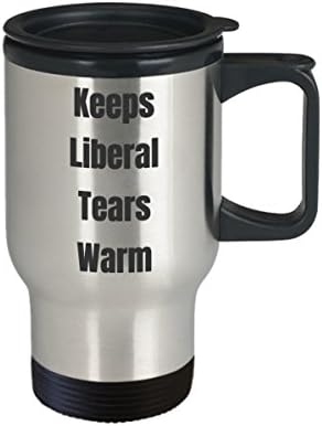 Liberális Könnyek Utazási Bögre Vicces Kávé Ajándék Ötlet Hazafi Konzervatív Jobboldal Republikánus Újdonság, Vicc Vicc Tartja Meleg
