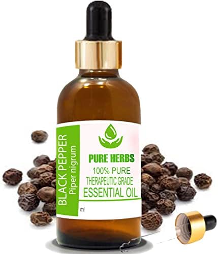 Tiszta Gyógynövények, Fekete Bors (Piper nigrum) Pure & Natural Therapeautic Minőségű Esszenciális Olaj 15ml