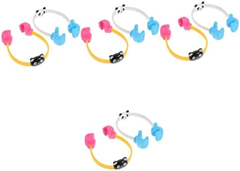 Mikikit 8 db Asztali Gyakorlati Jogosultja Aranyos Mobiltelefon Szilikon Asztallap Asztal Támogatja a Hordozható Panda fel Áll Konzol