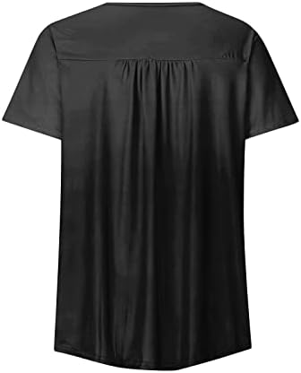 Nyári Pólók Női 2023, Pub Nyári Buborék Hem Rövid Ujjú Felső Női ruházat Újdonság Patchwork Kényelem Pulóver