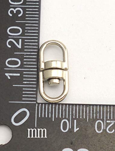 Fenggtonqii 20mm Hossza 6 mm Belső Átmérőjű Forgatható Gyűrű Kulcstartó Csatlakozók