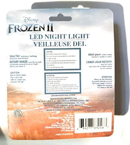 Greenbrier Nemzetközi Disney Fagyasztott II Led-es Éjszakai Fény,Műanyag -, Mely Elsa Anna - Elvarázsolt Forrest Kiadás