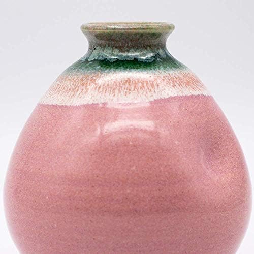 Kyō Ware 246129 Kiyomizu Fazekas, Rinkyan Kemence, Rózsaszín Mázas Porcelán Streamer