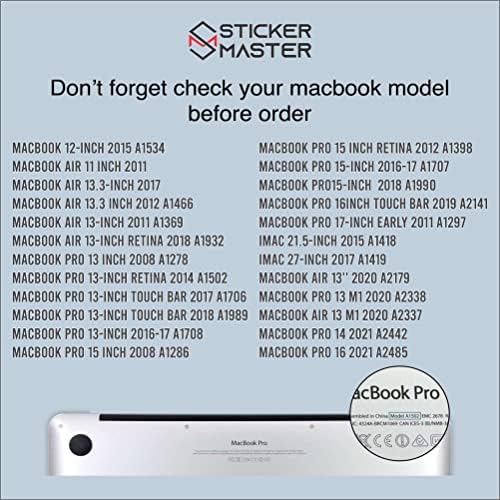 Matrica Mester Őszi Levelek Védelem Vinly Matrica Teljes Test Bőr (Logó Vágott) Kompatibilis Apple MacBook Pro Air 11 12 13 15