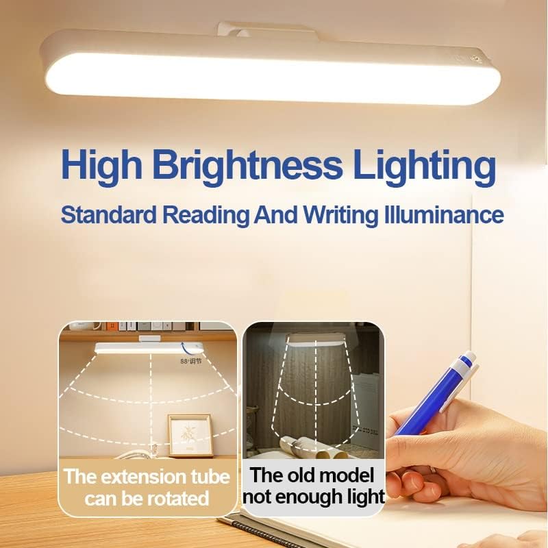 ZSEDP asztali Lámpa LED asztali Lámpa Újratölthető Fokozatmentes Fényerő Olvasás Tanulmányi Hivatal Hálószoba Éjjeli Lámpa Éjjeli