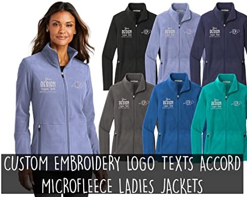TINTA SZEM Nők L151 Egyedi Hímzett Design Saját Logó Szövegek Accord Microfleece Kabátok