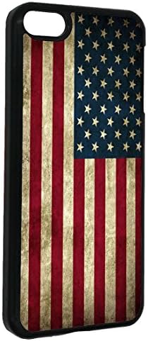 Amerikai Zászló iPod Touch 6 Esetben Vintage Amerikai Zászló iPod Touch 6 Esetben(Fekete, Kemény Műanyag)