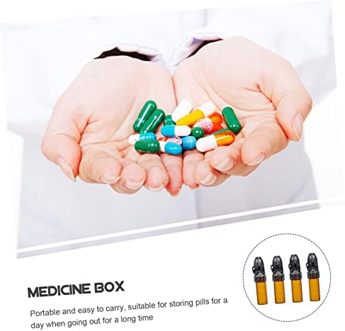 Healifty Terrárium 4db Tabletta Kis Üres Tabletta-Vitamin Tabletta Esetben Utazás Jogosultja Konténer Szállítására Üzleti Caps Felnőttek