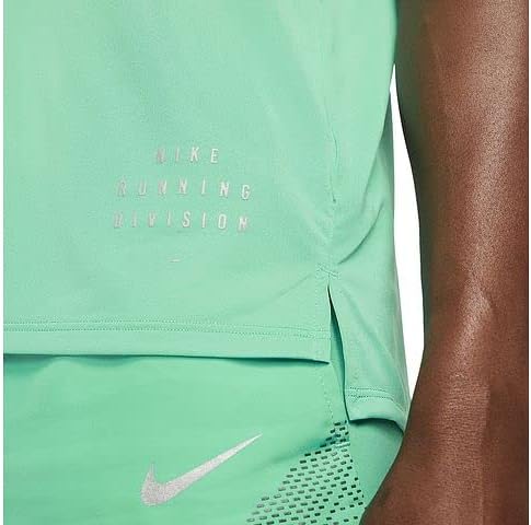 Nike Férfi Dri-FIT Fut a Divízió Növekedése 365 Rövid Ujjú Futó Felső (Roma Zöld), Nagy Méret