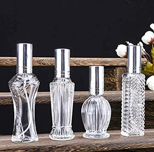H&D TÜKÖRSIMA & DÓRA Vintage Újratölthető Parfüm Üveg Üveg Üres Spray Palackot, Esküvői Ajándékok, Autó Dekoráció Készlet 4