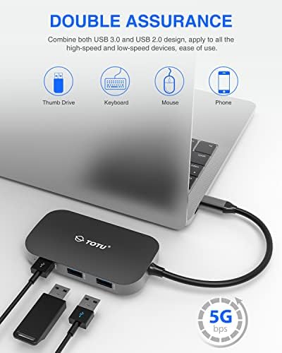TOTU 9 az 1-ben USB-C Hub 4K HDMI, 1000Mbps Ethernet & TOTU 8 1 4K HDMI USB-C Hub 100W PD