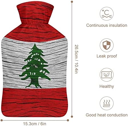 Libanon Fa Textúra Libanoni Forró vizes Palack Gumi Meleg Víz Táska Aranyos Fedezi a fájdalomcsillapítás Időszak Görcsök
