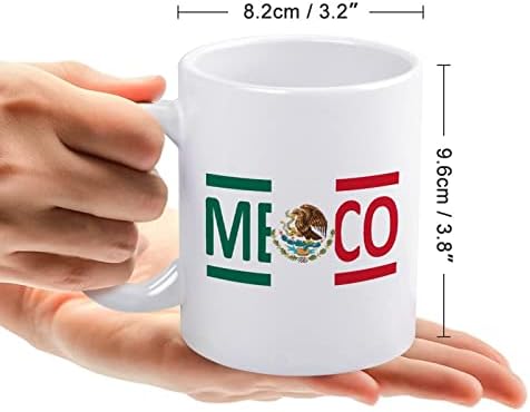 Mexikói Zászló Nyomtatás Bögre Kávét Dobon Kerámia teáscsésze Vicces Ajándék a Logó Design Office Home Nők, Férfiak - 11 Oz Fehér