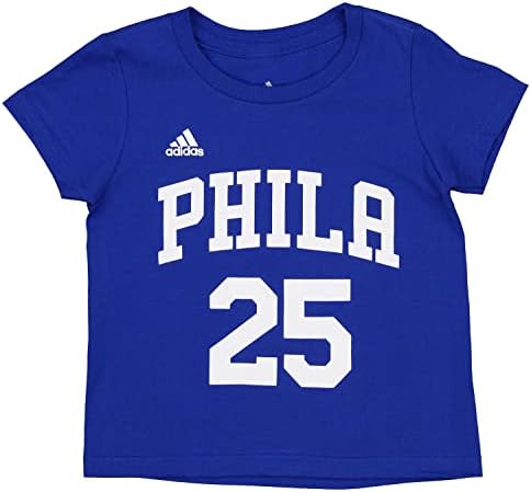 adidas Philadelphia 76ers Ben Simmons 25 NBA Kisgyermekek Játék Ideje Póló, Kék