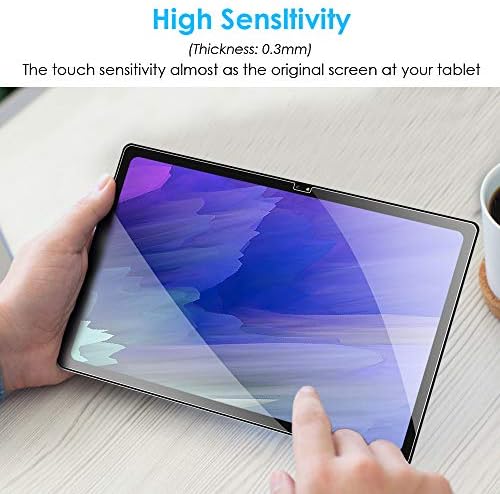 【2-PACK】DETUOSI képernyővédő fólia Samsung Galaxy Tab A7 10.4 hüvelyk 2020-ig (SM-T500/T505/T507) Tabletta,Ultra Tiszta Buborék Szabad Anti-Karcolás