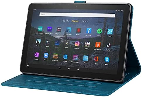 Tablet PC tok Kompatibilis Fire HD 10 Tablet Tok (2019/2017 Megjelent 9./7. Generációs) Ütésálló PU Bőr Dombornyomott Összecsukható