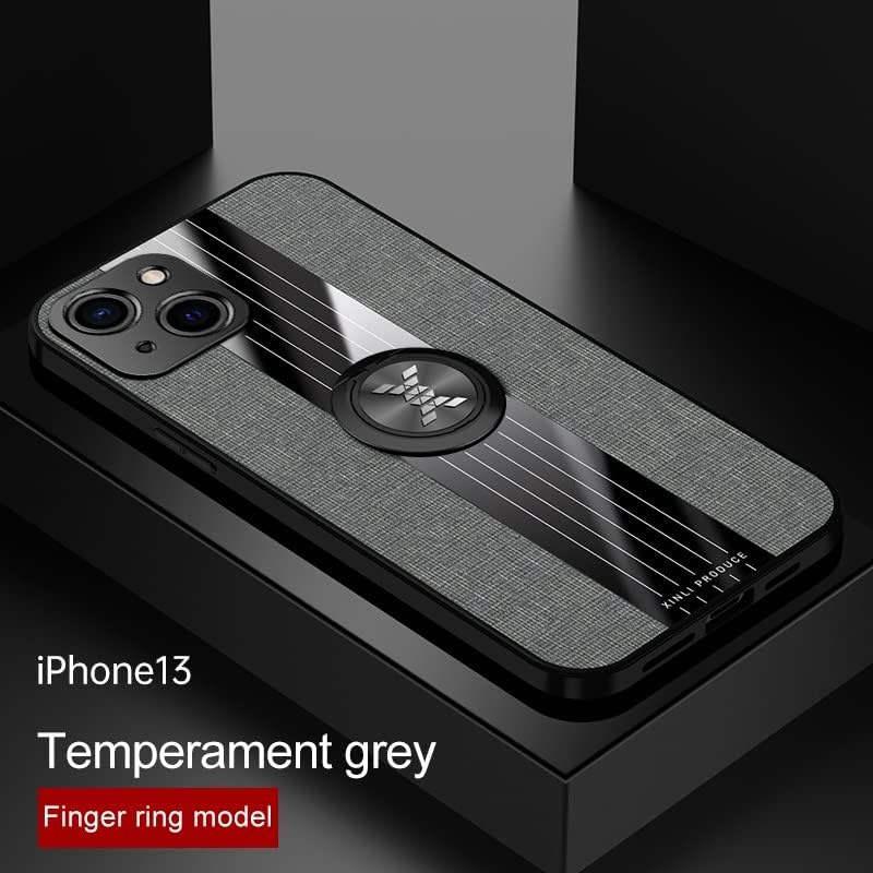Védő Tok Kompatibilis az iPhone 13 Esetben a Mágneses 360°Kitámasztó az Esetben,Multi-Function Esetben Ruhával Textue Ütésálló TPU Védő,
