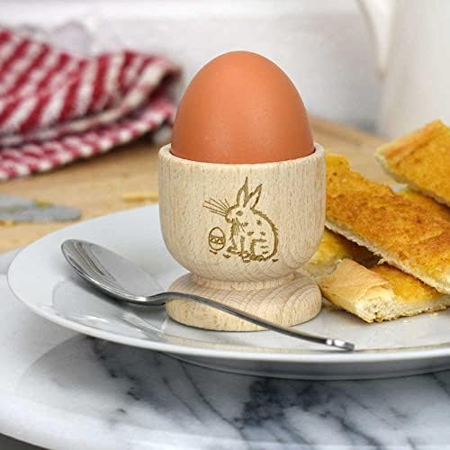 Azeeda 'Húsvét Tojás & Bunny' Fából készült tojástartó (EC00023161)