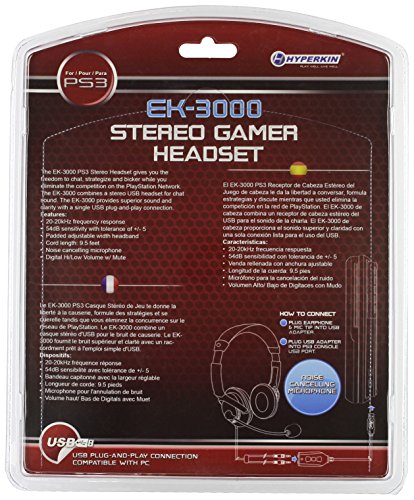 PlayStation 3 EK-3000 Sztereó Gamer Headset