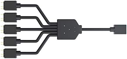 Cooler Master ARGB 1-től 5-ig Elosztó Kábel, 3-Pin LED, Csatlakozó, 58 cm-es, MFX-AWHN-1NNN5-R1