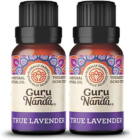 GuruNanda Levendula illóolaj (Pack 2 x 15ml) - Tiszta Terápiás Minőségű Olaj Aromaterápiás & Aromaterápiás Eukaliptusz Zuhany