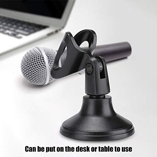Mikrofon Csipesz-Állvány, Asztali Mikrofon Bázis ABS Műanyag Állítható Stabil Asztali Mikrofon Bázis Mikrofon Csipesz Csipesz