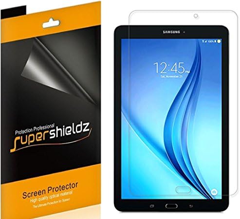 (3 Csomag) Supershieldz Célja a Samsung Galaxy Tab E 9.6 hüvelykes Képernyő Védő, Nagy Felbontású Clear Pajzs (PET)