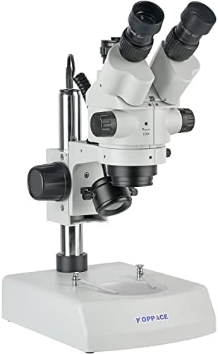KOPPACE 3,5 X-90X Sztereó Mikroszkóp Trinocular Felület 0,5 X, Fel-Le a LED-fényforrás.