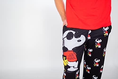 Snoopy Unisex Társalgó Pizsama Nadrág - Kényelmes, Laza-Fit, Ultra-Soft - Snoopy Joe Cool Aludni Fenéktermékek