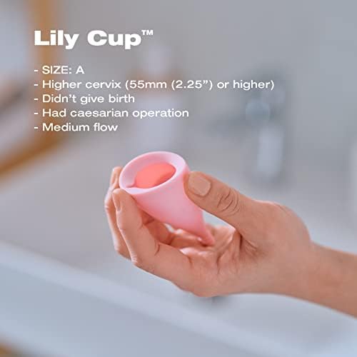 Intimina Lily mérettel Egy - Ultra-Puha Menstruációs Csésze, Újrafelhasználható Időszak Védelem, Vékony Menstruációs Csésze akár 8 Óra, Orvosi