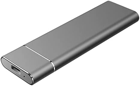 WENLII SSD Külső Merevlemez USB 3.1 C Típusú 500GB 1 tb-os 2 tb-os Hordozható szilárdtestalapú Külső Meghajtó (Szín : Szürke, Méret : 2TB)