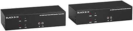 Fekete Doboz KVM Extender Át CATx - 4K, DH, HDMI, USB 2.0, Soros, Audio