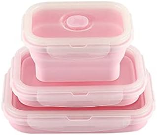 ALLMRO Ebéd-Box Szilikagél Friss Tartja Doboz Család,Összecsukható, Lehet Használni, mint Egy Bento Box