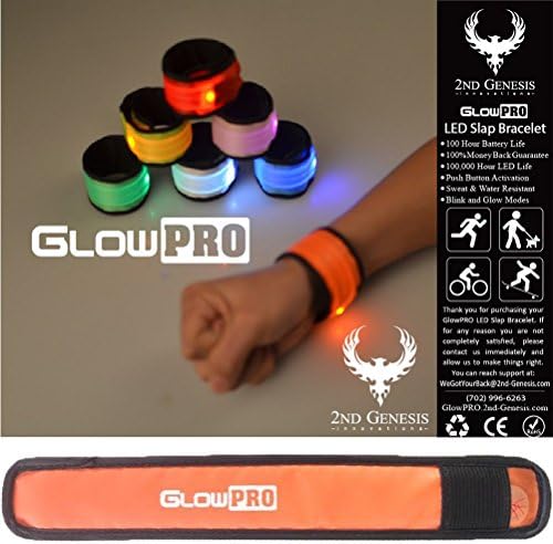 GlowPRO LED szilikon Karkötőt - Mikulás Szereti Ezeket a karácsonyi ajándéknak Világít A Sötétben, Éjszaka Biztonsági Karszalagot