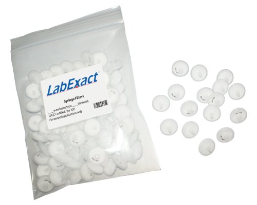 LabExact 1200117 Fecskendő Szűrők, Nem Steril, PTFE, 0,45 µm-nél, 13 mm-es (Csomag 100)