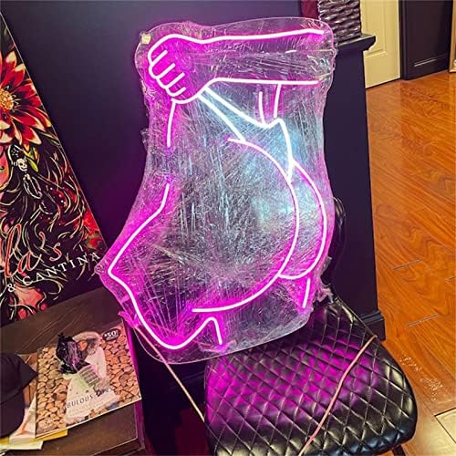 MAXSMLZT neonreklám Nő, Pucéran Fél Test LED Fal Neon Világítás Dekoráció Bár Bolt Party Club Haza Hálószoba Rave Vibe Esküvői
