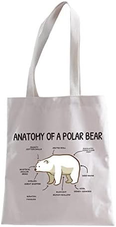 XYANFA jegesmedve Kozmetikai Táska jegesmedve Szerető Ajándék Északi-Sark Ajándékok Anatómiája Egy jegesmedve (ANATÓMIA EGY jegesmedve)