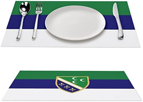 Sandzak Zászló PVC Táblázat Szőnyeg Mosható Placemats Terítő Asztal Pad Asztal