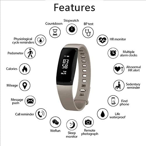 Divat Okos Bluetooth Karkötő Egészség Uuml, Monitoring Smartwatch (Kék)