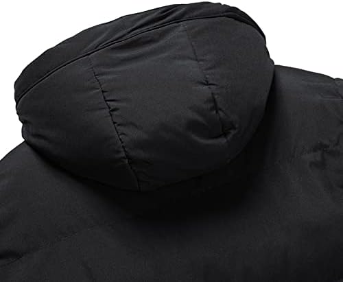 Ymosrh Mens Kabátok Téli Meleg Kabát Kapucnis Plüss Egyszínű Pamut Kabát Egyetemi Kabát Férfi