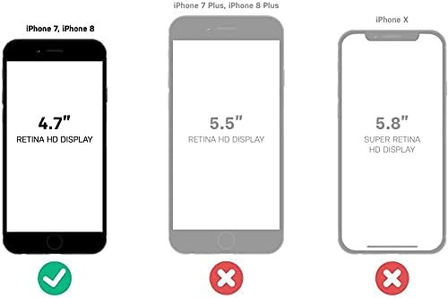 OtterBox Szimmetria Sorozat Esetében iPhone SE 3rd Gen (2022), iPhone SE 2. (2020), iPhone 8, iPhone 7 (NEM Plusz) w/Edzett Üveg