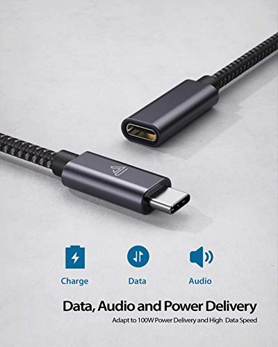 Faracent USB C Típusú Hosszabbító Kábel (1.5 ft/0,5 M), USB 3.1(10 gbps) a Férfi-Nő Extender Fonott Adat Kábel Kompatibilis M2-es MacBook Air